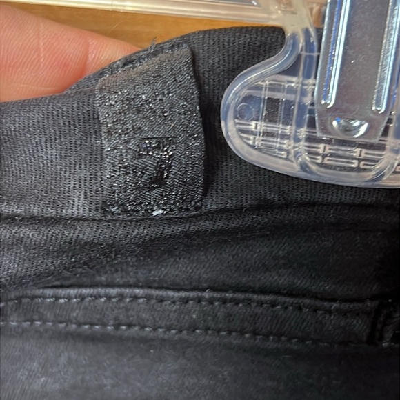 7 FOR ALL MANKIND The Ankle Skinny Jeans Women's 8P Black stretch streetwear Y2K - Picture 7 of 12